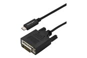 Display Kabel - StarTech.com 3 m (10 ft.) USB-C to DVI Cable - 1920 x 1200 - Black - external video adapter - CDP2DVI3MBNL