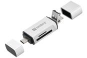 Speicherkarten Lesegerät/Adapter - Sandberg Card Reader - USB-C | USB-A | Micro-USB | SD/Micro SD - 136-28