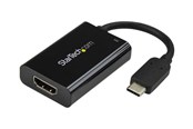 Display Kabel - StarTech.com USB-C to 4K HDMI Adapter - 60 Watt USB Power Delivery - Black - external video adapter - black - CDP2HDUCP