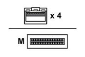Netzwerk - Kabel - Lenovo Breakout - 100GBase-CU direct attach cable - 5 m - 5m - 7Z57A03566