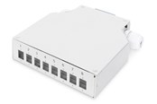 Netzwerkzubehör - DIGITUS DN-96891 Din Rail Splice Box for 8 LC/DX couplers Color grey - DN-96891
