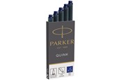 Utensilien zum Schreiben und Zeichnen - Parker Tintenpatronen für Füller | lange Patronen | blaue QUINK Tinte | 5 Stück - S0116240