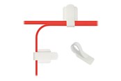 Netzwerkzubehör - LABEL THE CABLE Cable Holder Wall Straps White (50-Pack) - PRO3120