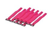 Kabelkanal / Kabelschlauch - LogiLink - Cable Tie with velco pink - KAB0016
