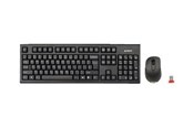 Tastaturen - A4Tech V-Track 7100N PADLESS Wireless Desktop - Tastatur & Maus Set - Englisch - Schwarz - A4TKLA41220
