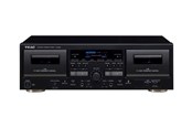 HiFi - Receiver & Verstärker - TEAC W-1200 - dual cassette deck - Doppelkassettendeck - Schwarz - W-1200-B