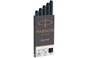Utensilien zum Schreiben und Zeichnen - Parker Tintenpatronen für Füller | lange Patronen | schwarze QUINK Tinte | 5 Stück - 1950382