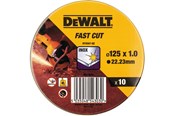 Winkelschleifer - Dewalt 125mm x 1mm Cutting Disc 10/TIN (10 TIN Display) - DT3507-QZ