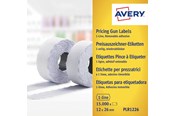 Papier, Fotopapier und Etiketten - Avery Labels on roll for 1 line pricing gun up to 8 digits removable white - PLR1226
