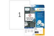 Papier, Fotopapier und Etiketten - HERMA Ablösbare Etiketten A4, 210 x 297 mm, weiß - 10021