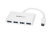 USB-Hubs - StarTech.com USB-C Hub USB-Hubs - USB 3.2 - 4 - Weiß - HB30C4ABW