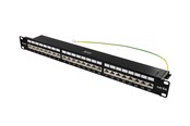 Netzwerkzubehör - Deltaco STP patch panel 24xRJ45 Cat6a 1U 19" - PAN-200