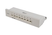 Netzwerkzubehör - Deltaco Patch Panel 8xRJ45 Cat6a wall-mountable metal grey - PAN-210