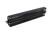 Netzwerkzubehör - Deltaco 19" 1U Plastic Cable Management Bar - SP-3663-1U
