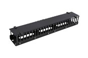 Netzwerkzubehör - Deltaco 19" cable management metal/plastic finge - SP-3648-2U