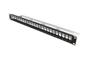 Netzwerkzubehör - Deltaco 19" Keystone patch panel 24 ports 1U gr - PAN-214
