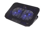 Kühler und Lüfter - Deltaco Laptop Cooler for 15.6" lapotop 2 x 120mm fan - LTC-100