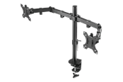 Monitorhalterung - Deltaco Dual Monitor Desk Mount for 13"-32" screens - Schwarz - GAM-040