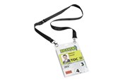 Konferenz und Präsentation - DURABLE Event-Namensschild A6 mit Textilband Duo 1 - 8525-01