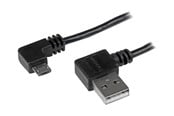USB Kabel - StarTech.com Micro-USB Cable with Right-Angled Connectors - M/M - USB cable - 1 m - USB2AUB2RA1M