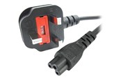 Stromkabel (Intern) - StarTech.com UK Laptop Power Cord 3 Slot for UK BS1363 to C5 Clover Leaf - power cable - 1 m - PXTNB3SUK1M