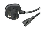 Stromkabel (Extern) - StarTech.com UK Laptop Power Cord 2 Slot for UK BS1363 to C7 - power cable - 1 m - PXTNB2SUK1M