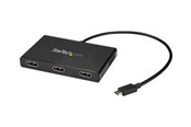 Display Kabel - StarTech.com 3-Port USB-C to HDMI MST Hub - 4K Multi-Monitor Video Splitter - external video adapter - STDP4320 - black - MSTCDP123HD