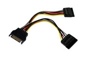 Stromkabel (Intern) - StarTech.com SATA Power Y Splitter Cable Adapter - M/F - power splitter - 15.2 cm - PYO2SATA
