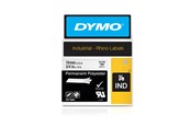Papier, Fotopapier und Etiketten - DYMO Rhino Industrie Permanente Polyesteretiketten | 19 mm x 5,5 m | Schwarz auf Weiß - 18484