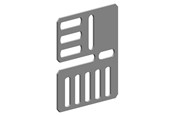 Tabletts, Schienenverteiler und Armaturen - Legrand Assembly plate universal joker galv - 340183