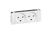 Schaltereinheiten - Legrand Socket edb danish standard 2p+e double - 77519