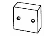 Tabletts, Schienenverteiler und Armaturen - Wibe End plug 28d plastic - 709020