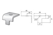 Tabletts, Schienenverteiler und Armaturen - Wibe Beam clamp 5bk-10 hdg - 715675
