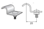 Tabletts, Schienenverteiler und Armaturen - Wibe Profile clamp 43 hdg - 707511