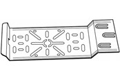 Tabletts, Schienenverteiler und Armaturen - Wibe Junction box plate 35p pre-galvanized - 718618