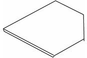 Tabletts, Schienenverteiler und Armaturen - Wibe Cover corner piece 100mm - CSU30061002