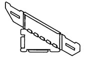 Tabletts, Schienenverteiler und Armaturen - Wibe Universal corner 70mm - CSU36110002