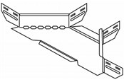 Tabletts, Schienenverteiler und Armaturen - Wibe Branching piece 300mm - CSU36073002
