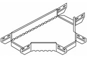 Tabletts, Schienenverteiler und Armaturen - Wibe T-piece 300mm - CSU36153002