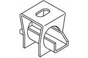 Tabletts, Schienenverteiler und Armaturen - Wibe Ceiling bracket vertical - CSU08020100