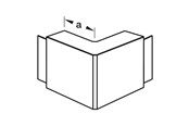 Tabletts, Schienenverteiler und Armaturen - Tehalit Outer corner lf 20035/36 ph - M6142PH