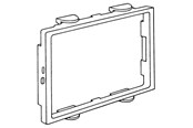 Tabletts, Schienenverteiler und Armaturen - Hager Frame brn pw for clicline double - 2RC/BRN PH