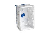 Tabletts, Schienenverteiler und Armaturen - Hager Junction box clicline single - SC1-BRHN/BLÅ FOD