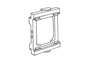 Tabletts, Schienenverteiler und Armaturen - Tehalit Frame single opus 1ro/brn perlewhite - 1RO/BRNPH