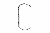 Tabletts, Schienenverteiler und Armaturen - Tehalit End right sl 20051 m 5553 perlewhite - M5553PH