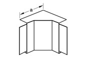 Tabletts, Schienenverteiler und Armaturen - Tehalit Inner corner lf/lfh 30045 ph - M6181PH