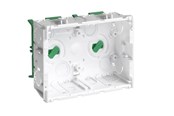 Tabletts, Schienenverteiler und Armaturen - Hager Junction box clicline double br - SC2-BR/GRØN FOD