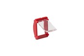 Kupferverkabelung - Leviton Color insert frame with dust cover for panels red - MMCACCINSDC1