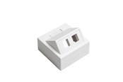 Steckdosen & Boxen - Leviton data outlet 2xkeystone white - E5100375