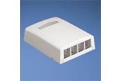 Steckdosen & Boxen - PANDUIT Nk 4-port surface mount box - NK4BXIW-AY